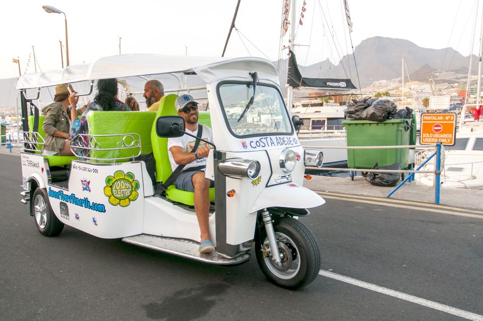 Costa Adeje: Double Tuk Tuk Tour - Puerto Colón marina: a quick stop that sets the tone