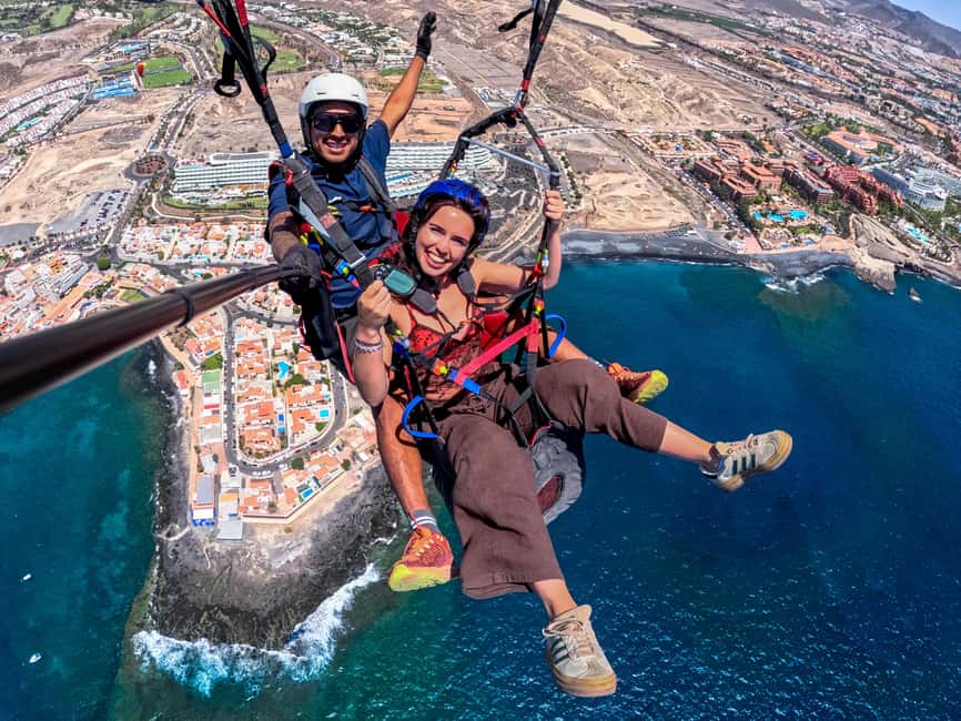 Costa Adeje: Tandem Paragliding Flight - Floating From Adeje: The 700m Tandem Setup