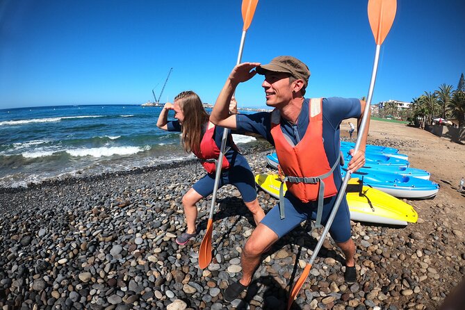 Kayaking + snorkeling with turtles - Kayaks From Los Cristianos to PalmMar Rocks
