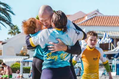 Private Family Surf Lesson - Beginner approach: flippers, stabilization, and confidence fast