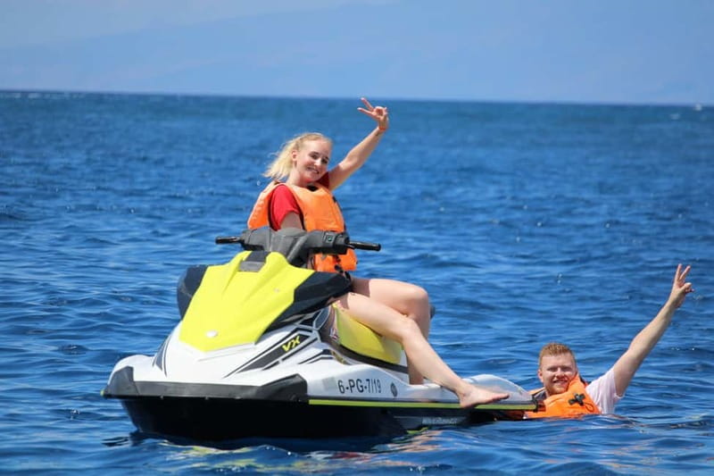 Puerto Colón: Tenerife Coast Jet Ski Tour with Photos - Stop for Photos and a Quick Open-Ocean Swim