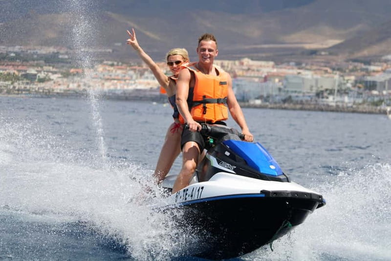 Puerto Colón: Tenerife Coast Jet Ski Tour with Photos - The Second Ride Back Along Costa Adeje