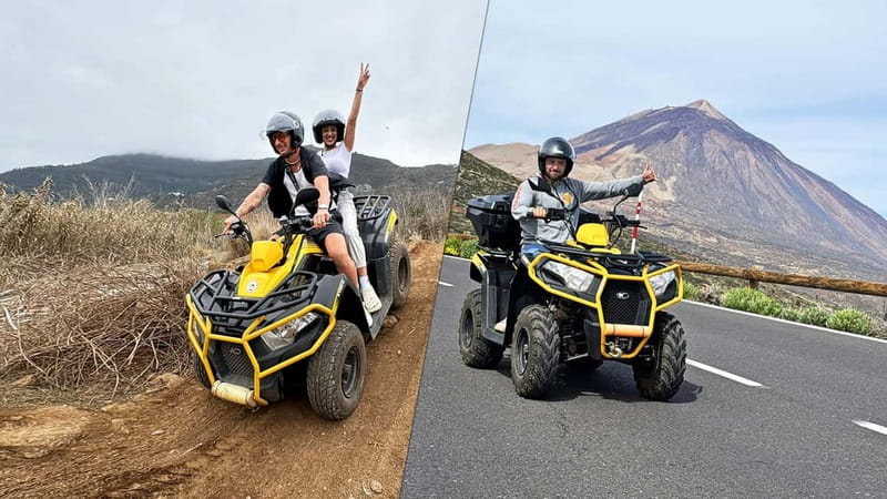 Puerto de la Cruz: Teide or Valley Off-Road Quad Tour - Route 1 to Teide National Park: La Orotava, sea of clouds, Corral del Niño