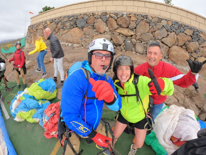 Tenerife: Paragliding with National Champion Paraglider - Entering the air: takeoff, then canyon-and-coast time