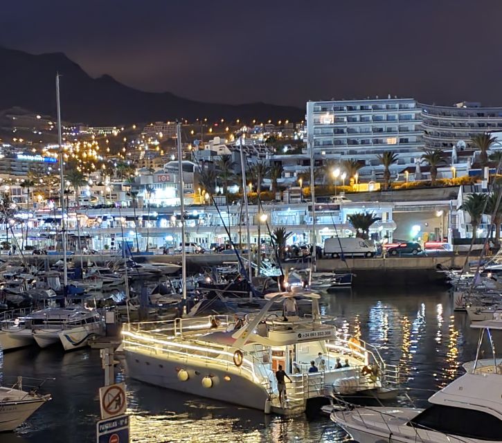 Tenerife: Sunset Catamaran Tour with Transfer, Buff & Drinks - Food + Drinks on Board: Tapas That Actually Help the Mood