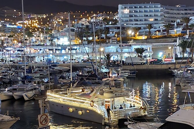Tenerife Sunset Catamaran tour with transfer - Food and Drinks included. - A 4:00 pm catamaran plan from Puerto Colón