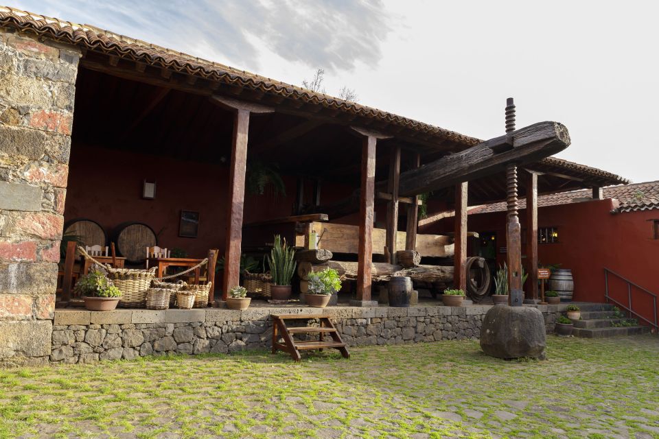 Tenerife: Wine Museum Ticket with Local Wines & Food Tasting - Inside the 17th-century press house and wine museum rooms