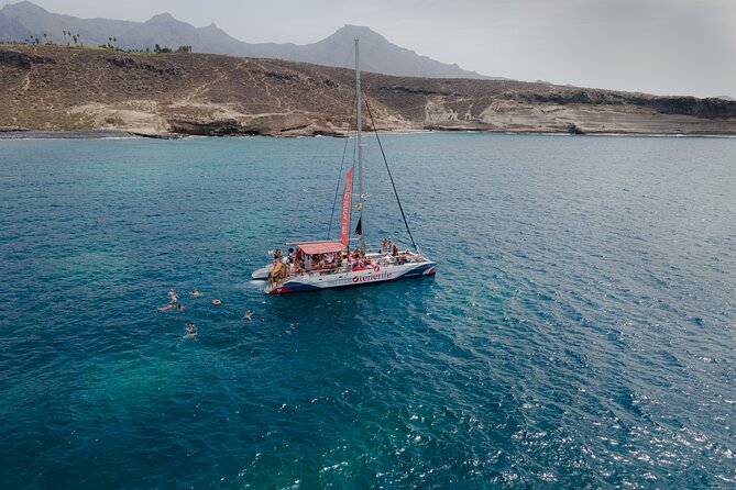 Watching and Listening Whales visiting Los Gigantes&Masca. Food&drinks included - A half-day catamaran that targets whales and cliffs